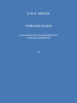 cover image of Vorlesungen über die Philosophie der Kunst